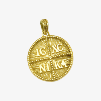 14Κ Χρυσό Κωνσταντινάτο Διπλής Όψης σε Παραμάνα Έρχεται σε μοναδική συσκευασία δώρου Voila με κουτάκι καροτσάκι. Σας προσφέρουμε εγγύηση ποιότητας Guarantee με κάθε κόσμημα που διασφαλίζει την ποιότητα του μετάλλου και των πετρών για κάθε κόσμημα ανεξαιρέτως ποσού.