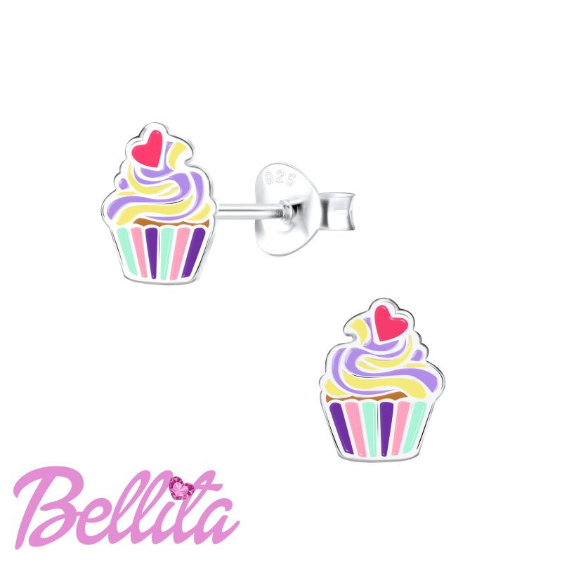 Bellita Παιδικά Σκουλαρίκια Χρωματιστά Cupcakes