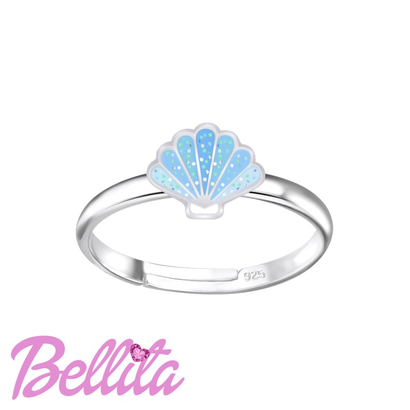 Bellita Παιδικό Δαχτυλίδι Κοχύλι Γαλάζιο