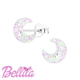 Bellita Παιδικά Σκουλαρίκια Φεγγαράκια Glitter