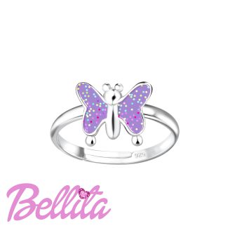 Bellita Παιδικό Δαχτυλίδι Μωβ Πεταλούδα