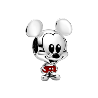 Ασημένιο 925 Στοιχείο για Βραχιόλι Mickey Mouse