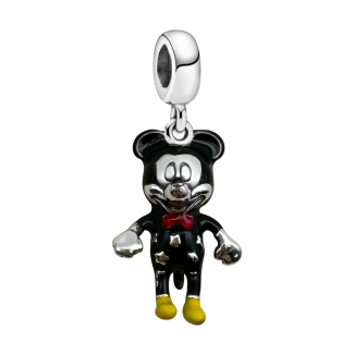 Ασημένιο 925 Στοιχείο για Βραχιόλι Mickey Mouse