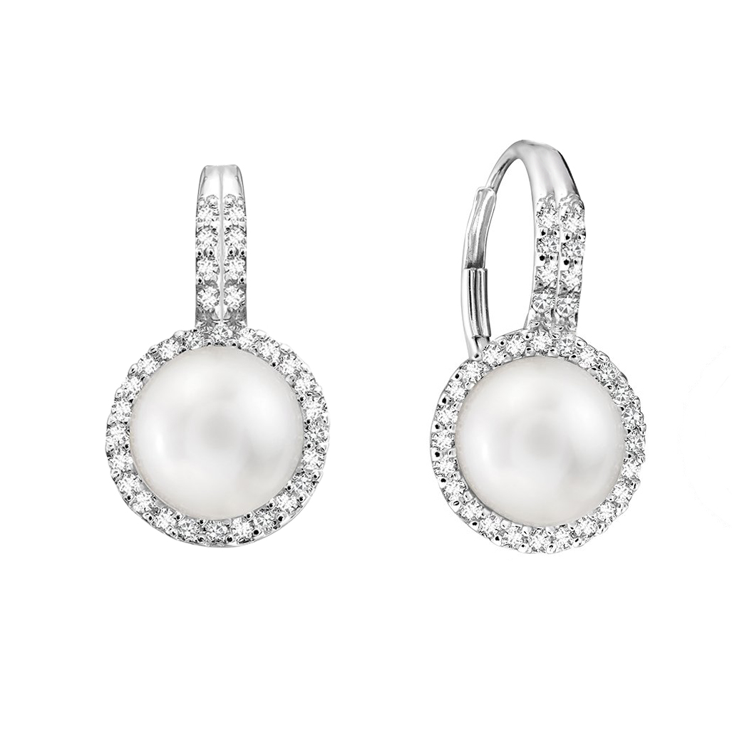 Κλασσικά Σκουλαρίκια Κρεμαστά με Μαργαριτάρι