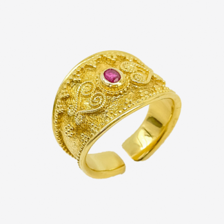 Βυζαντινό Δαχτυλίδι Unisex Χρυσό 14Κ ή 18Κ