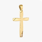9Κ Σταυρός με Αλυσίδα Βαπτιστικός Χρυσός 57201