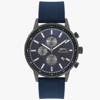 Ανδρικό Ρολόι Slazenger St. Steel Gunmetal Blue Strap