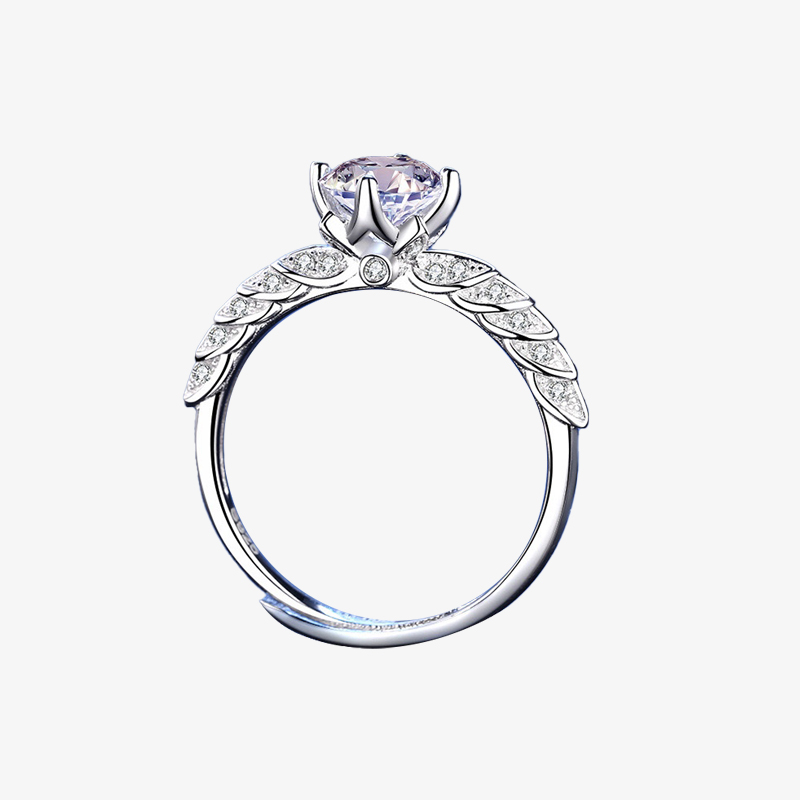 Μονόπετρο Moissanite 1ct με Σχέδιο