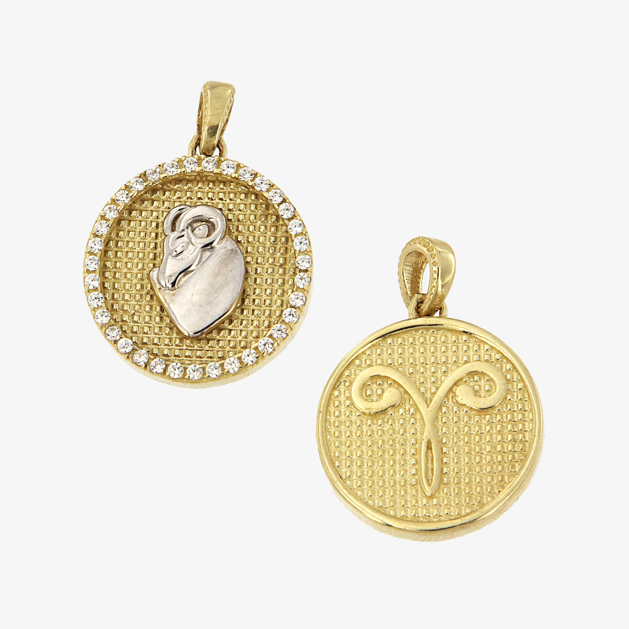 Χρυσό 9Κ Μενταγιόν Ζώδιο Κριός Διπλής Όψης Ζ22 Χρυσό 9Κ Μενταγιόν Ζώδιο Κριός Διπλής Όψης Ζ22