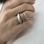 Ασημένιο 925 Δαχτυλίδι Εντυπωσιακό Ιδιαίτερο