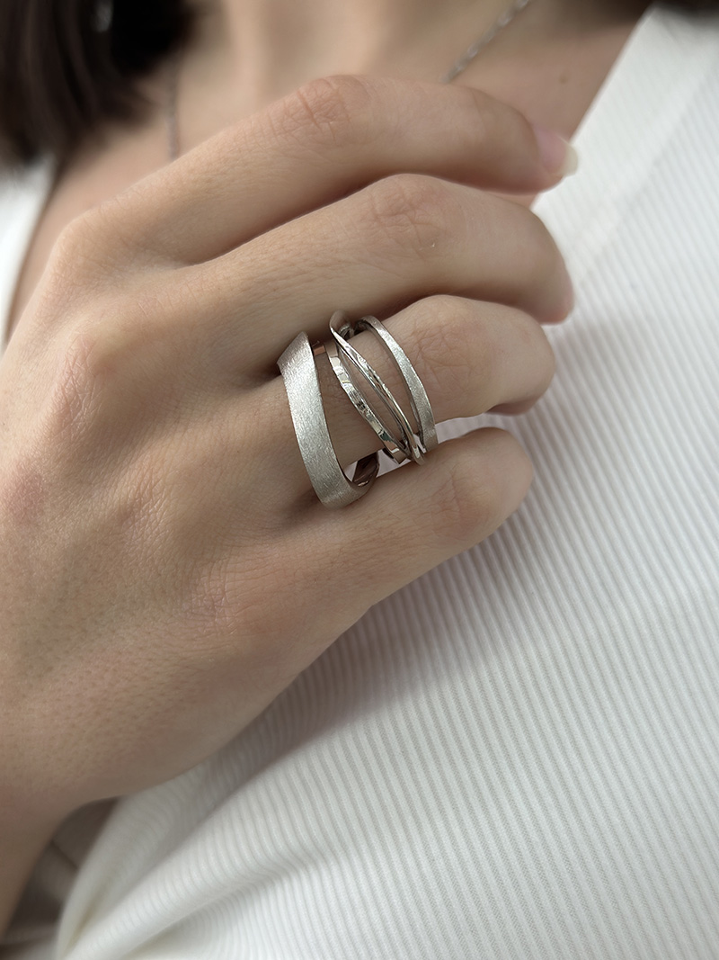 Ασημένιο 925 Δαχτυλίδι Εντυπωσιακό Ιδιαίτερο