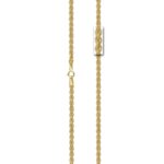 Χρυσή 9Κ Στριφτή Αλυσίδα Λαιμού Γυναικεία