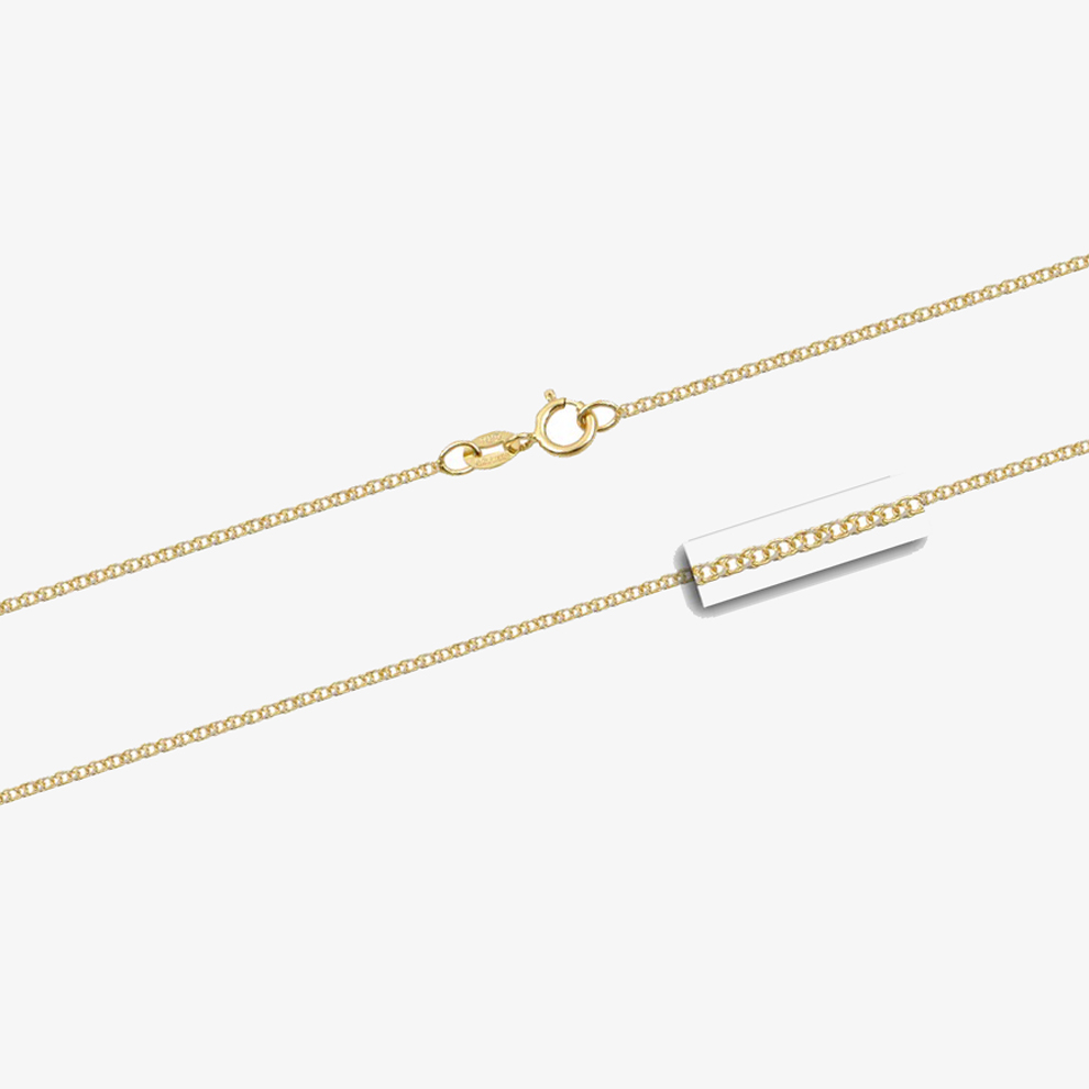 Χρυσή 14Κ Αραιοπλεγμένη Δίχρωμη Αλυσίδα Ν.1