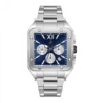 Ατσάλινο Τετράγωνο Ανδρικό Ρολόι BEVERLY HILLS POLO CLUB