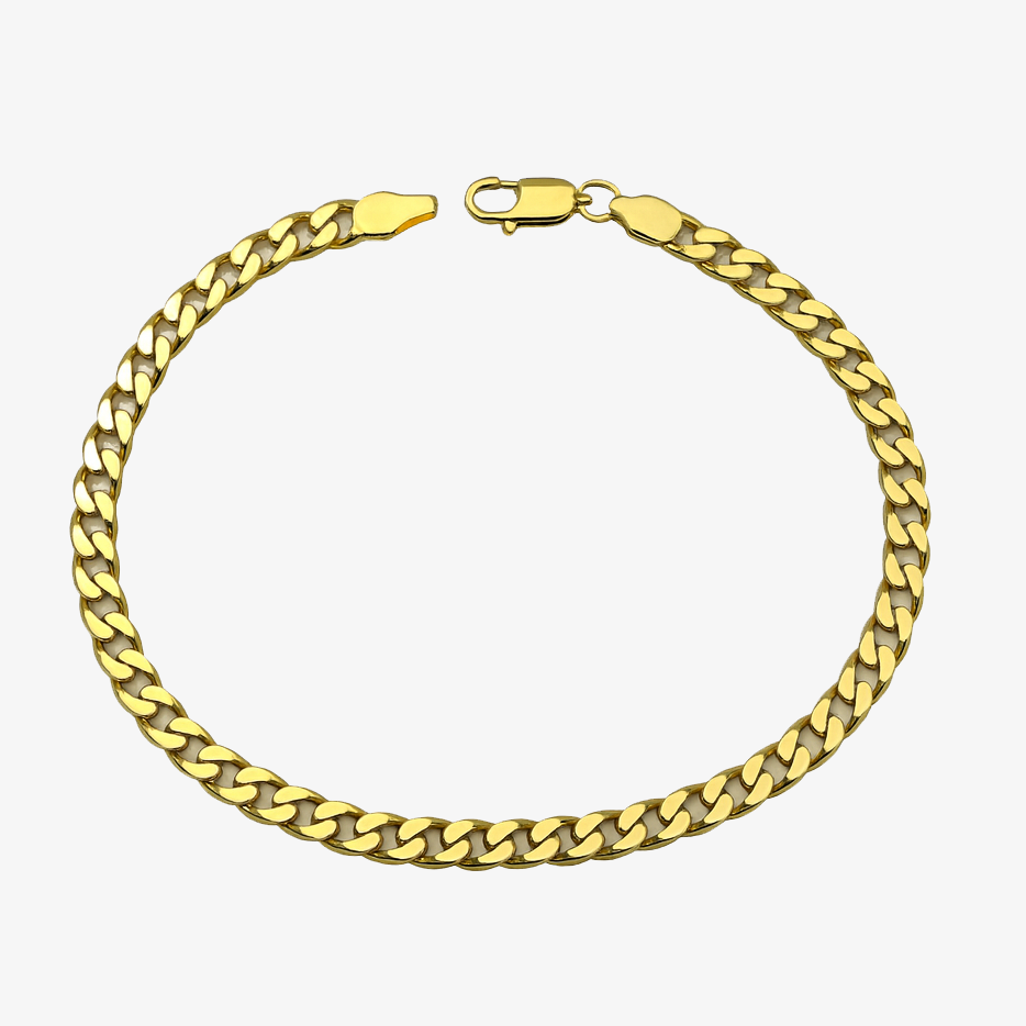 Χρυσό 14Κ Βραχιόλι Αλυσίδα Cuban Unisex