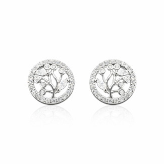 Δέντρο της Ζωής Ασημένια 925 Καρφωτά Σκουλαρίκια