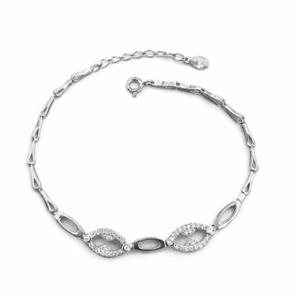 Γυναικείο Ασημένιο 925 Βραχιόλι Ευκολοφόρετο