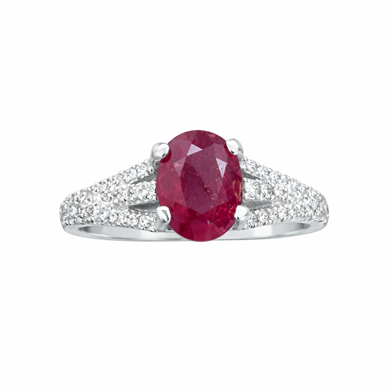 Δαχτυλίδι με Ρουμπίνι 3ct από Ασήμι 925