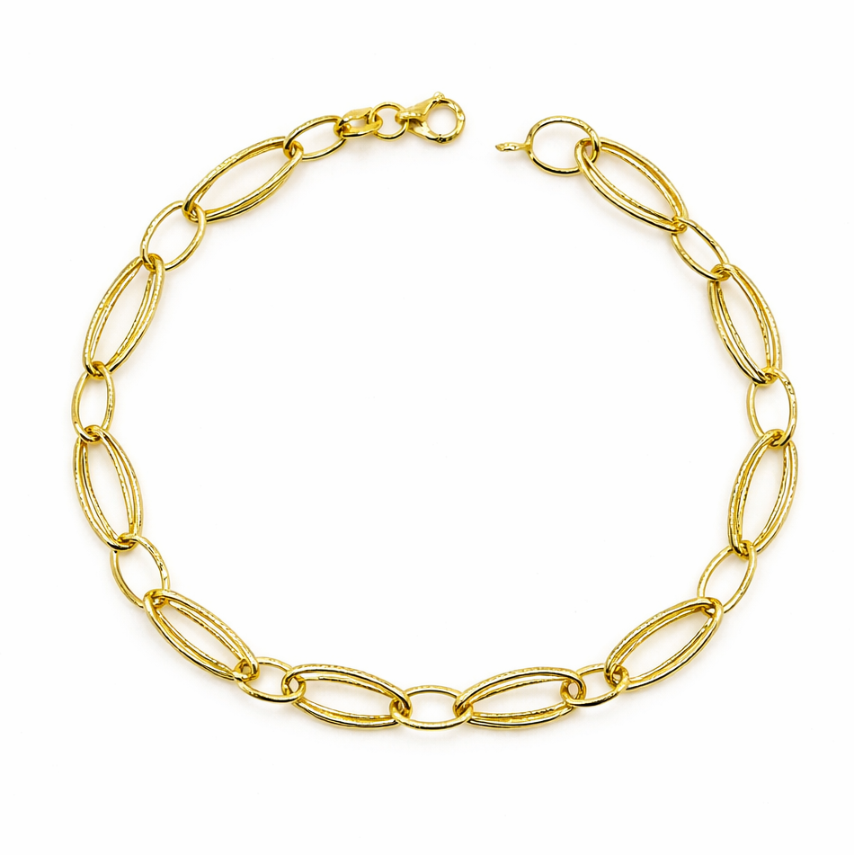 Χρυσό 9Κ Βραχιόλι Αλυσίδα με Κρίκους Χρυσό 9Κ Βραχιόλι Αλυσίδα με Κρίκους