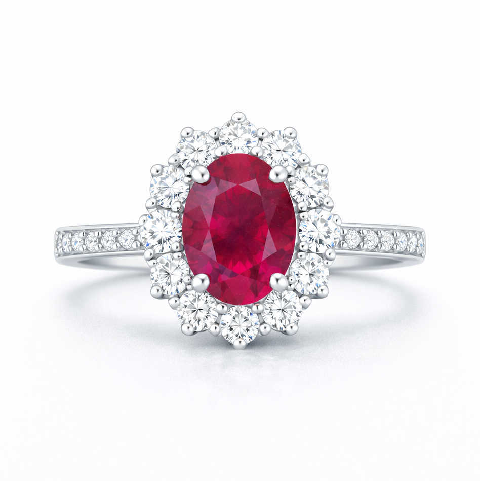 Ασημένιο 925 Γυναικείο Δαχτυλίδι με Ρουμπίνι 1.5ct Ασημένιο 925 Γυναικείο Δαχτυλίδι με Ρουμπίνι 1.5ct