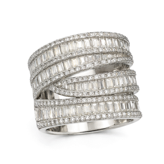 Γυναικείο Φαρδύ Πετράτο Δαχτυλίδι Ασημένιο 925