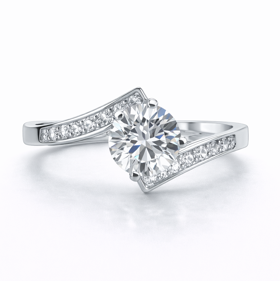 Μονόπετρο Δαχτυλίδι K14 Δαχτυλίδι Εντυπωσιακό με Ζιργκόν