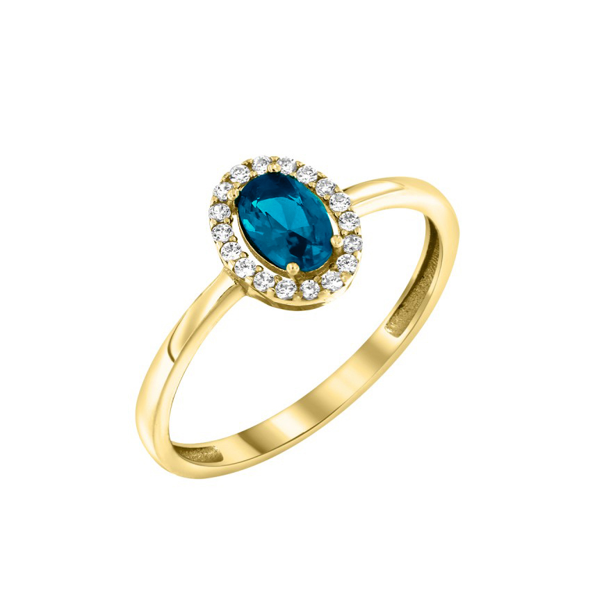 London Blue Χρυσό 9Κ Δαχτυλίδι Ροζέτα London Blue Χρυσό 9Κ Δαχτυλίδι Ροζέτα