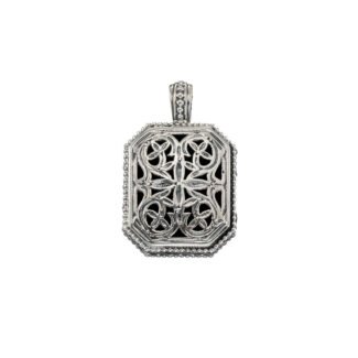 Gerochristo Garden Shadows Polygon Pendant in Sterling Silver