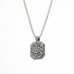 Gerochristo Garden Shadows Polygon Pendant in Sterling Silver