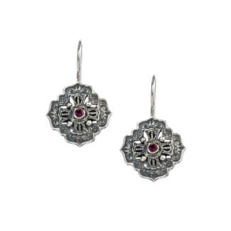 Gerochristo Byzantine earrings in sterling silver