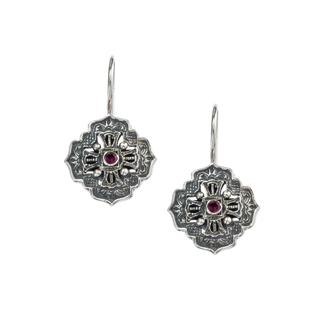 Gerochristo Byzantine earrings in sterling silver Gerochristo Byzantine earrings in sterling silver