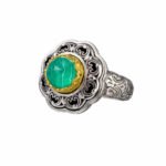Gerochristo Penelope Round Ring in Sterling Silver