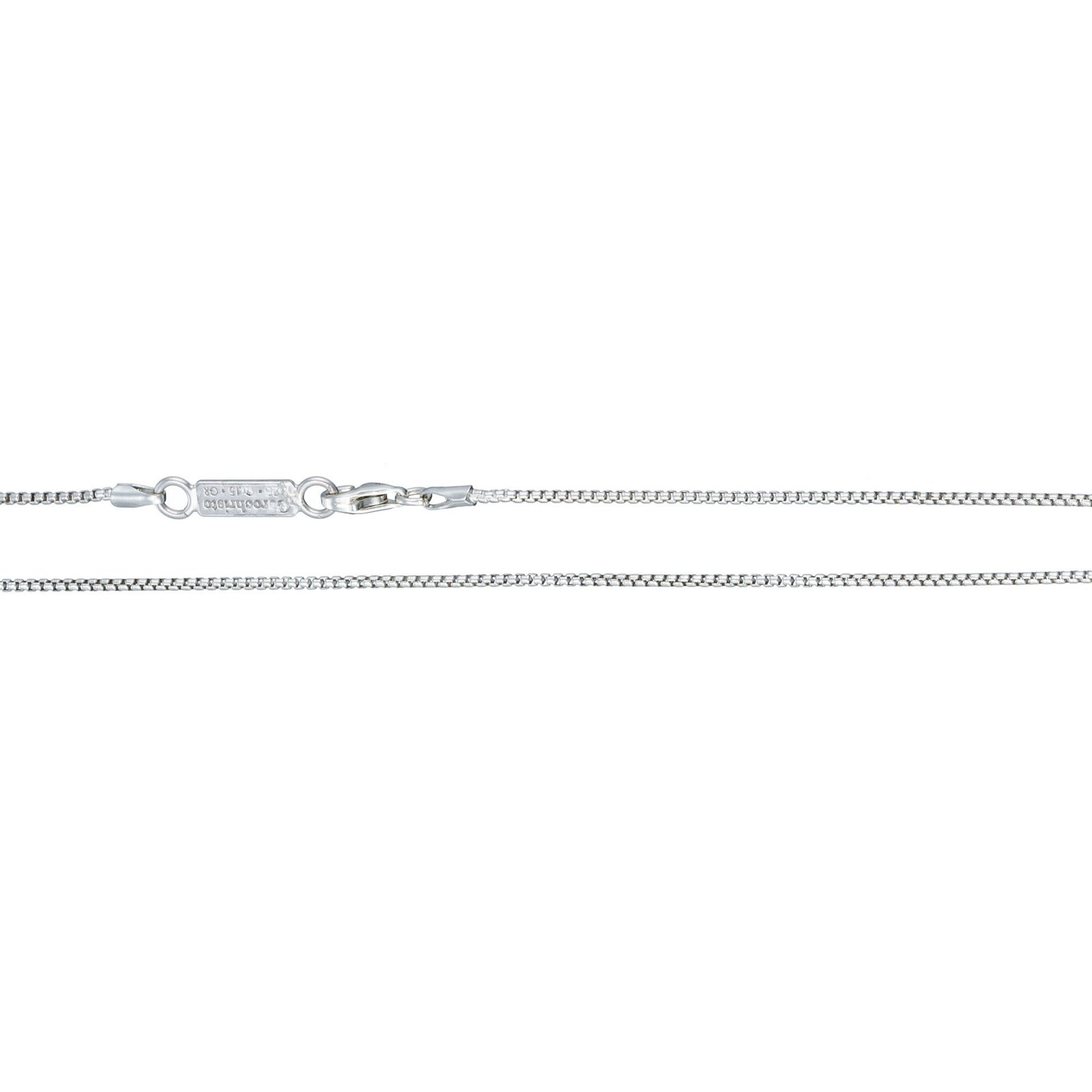 Gerochristo Box tiny chain in sterling silver