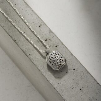 Gerochristo Garden Shadows Polygon Pendant in Sterling Silver