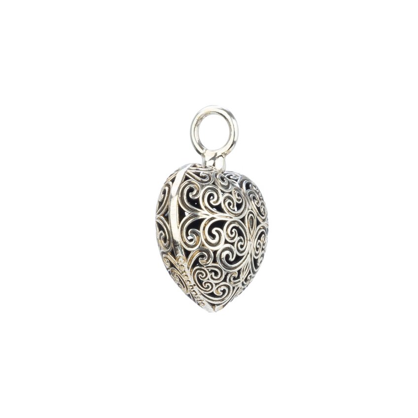 Gerochristo Kallisto Heart pendant in oxidized silver 925 Gerochristo Kallisto Heart pendant in oxidized silver 925