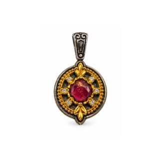 Anastasios Χειροποίητο Μενταγιόν με Red Copper